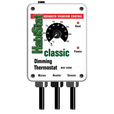 Habistat Dimming Thermostat, White, 600 Watt